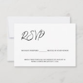 君の予算のために席を確保したテンプレート 出欠カード (正面)