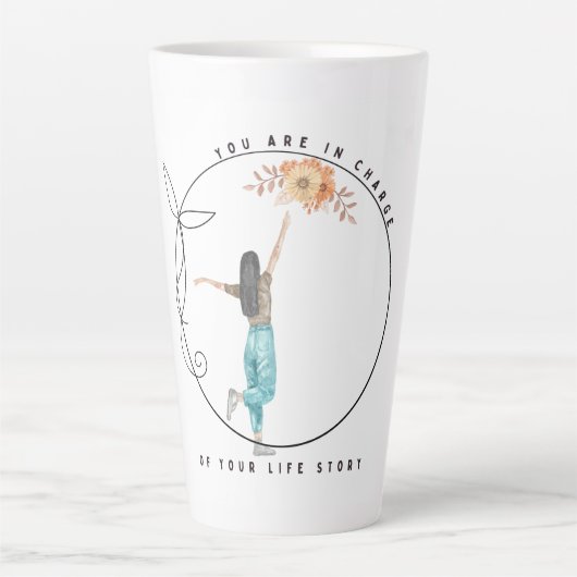 君の人生は君の担当だ カフェラテマグ (正面)