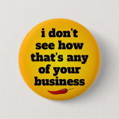 君の仕事がどんなものか見当がつかない 缶バッジ (正面)