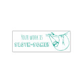 君の仕事は怠け者の先生切手 セルフインキングスタンプ (デザイン)