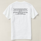 君の体は寺だ Tシャツ (デザイン裏面)