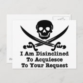 君の依頼に承諾したくはない ポストカード (正面/裏面)