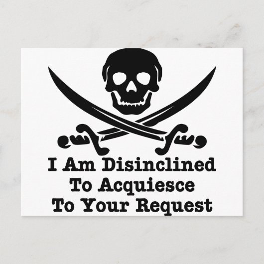 君の依頼に承諾したくはない ポストカード (正面)