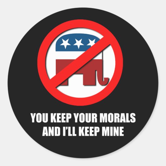 君の保モラルと僕のモラル保を見せる ラウンドシール (正面)