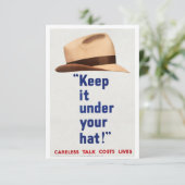 君の保帽子の下だ 招待状 (スタンド正面)