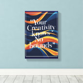 君の創造力はどこまで知らぬ キャンバスプリント (インサイチュ (ウッドフロア))