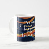 君の創造力はどこまで知らぬ コーヒーマグカップ (正面左)