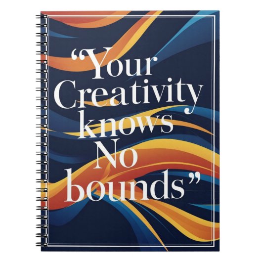 君の創造力はどこまで知らぬ ノートブック (正面)