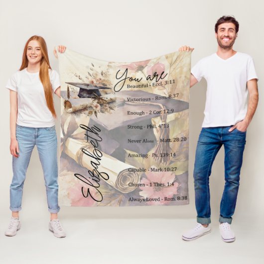 君の卒業は美しいパーソナライズされた フリースブランケット (インサイチュ)