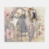 君の卒業は美しいパーソナライズされた フリースブランケット (正面(横))