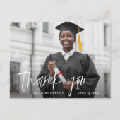 君の卒業モダン感謝していは素敵な脚本 ポストカード (正面)