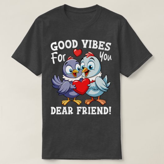 君の友人親愛の鳥は Tシャツ (デザイン正面)