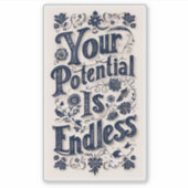 君の可能性は無限だ シール (正面)