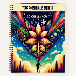 君の可能性は無限に出て行って見せる ノートブック