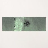 君の名を冠した黒と緑の寂しい木 ヨガマット (正面(横))