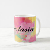 君の名カラフル前は驚くべきことだ コーヒーマグカップ (正面右)