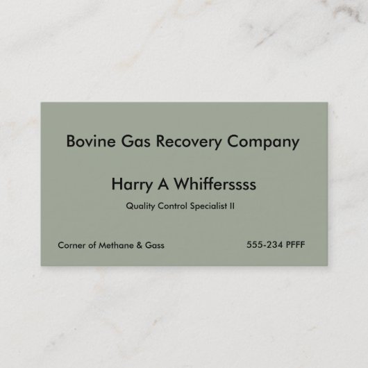 君の名刺 – あえて！ 名刺 (正面)