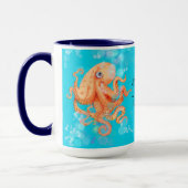 君の名前はタコに泡を触れる マグカップ (左)