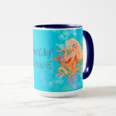 君の名前はタコに泡を触れる マグカップ (正面右)