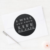 君の命はテープに入れる ラウンドシール (封筒)