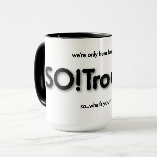 君の唇は？マグ マグカップ (正面左)