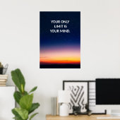 君の唯一の限界は心のポスター前向きだ ポスター (ホームオフィス)