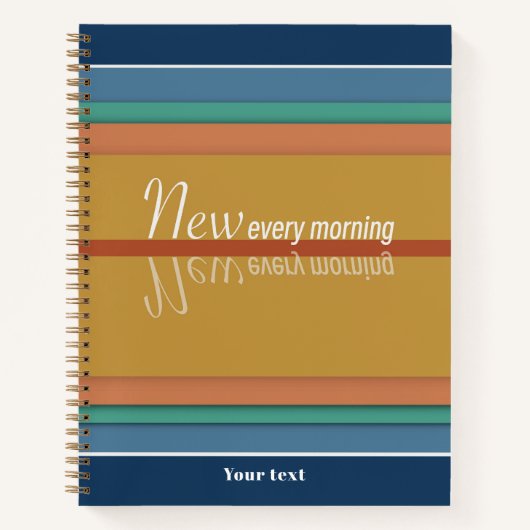 君の商売は毎朝目新しい ノートブック (正面)