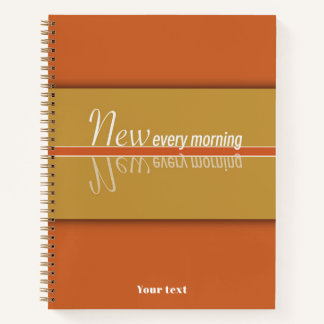 君の商売は毎朝目新しい ノートブック