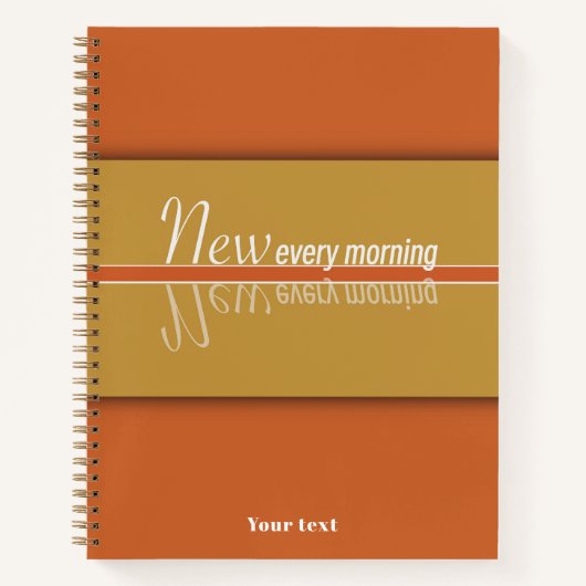 君の商売は毎朝目新しい ノートブック (正面)