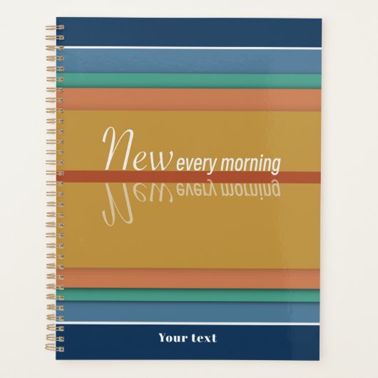 君の商売は毎朝目新しい プランナー手帳 (正面)