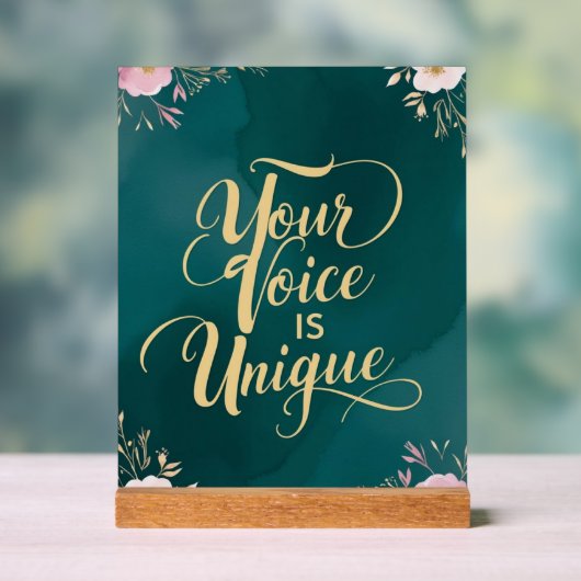 君の声はユニーク アクリルサイン (ニュートラル)