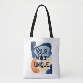 君の声はユニーク トートバッグ