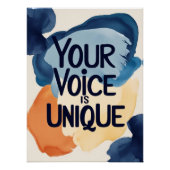 君の声はユニーク ポスター (正面)