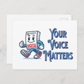 君の声は投票に関係している ポストカード (正面/裏面)