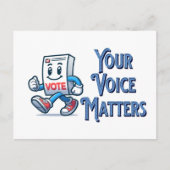 君の声は投票に関係している ポストカード (正面)