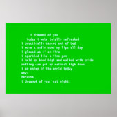 君の夢を見た ポスター (正面)