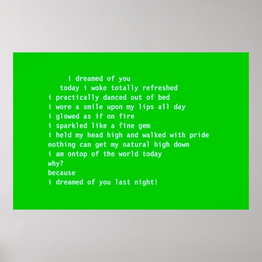 君の夢を見た ポスター (正面)