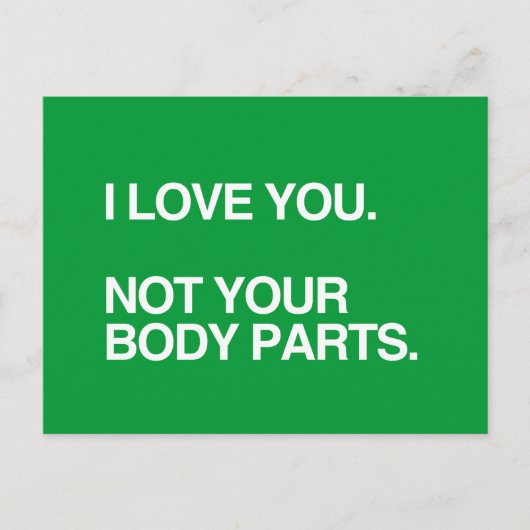君の好きじゃない体 ポストカード (正面)