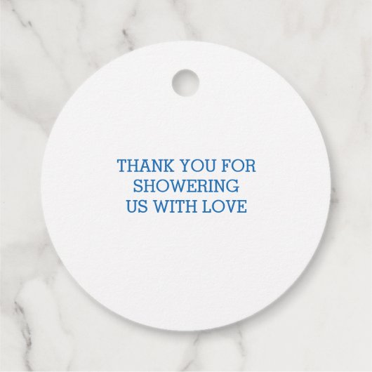 君の好きな青いベビーの感謝してい靴だ フェイバータグ (裏面)