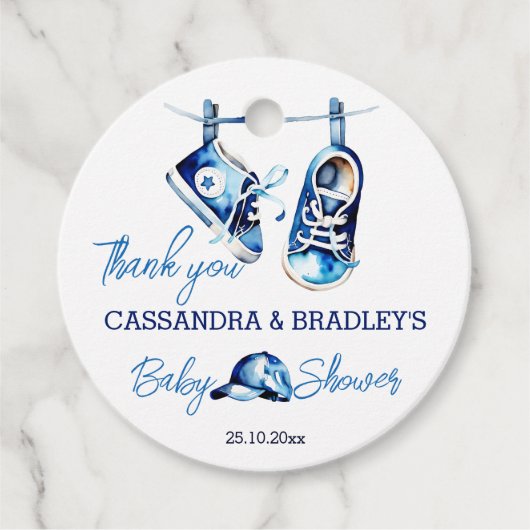 君の好きな青いベビーの感謝してい靴だ フェイバータグ (正面)