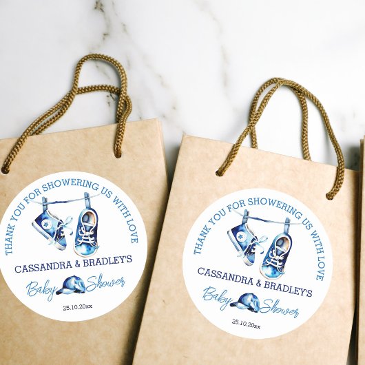 君の好きな青いベビーの感謝してい靴だ ラウンドシール