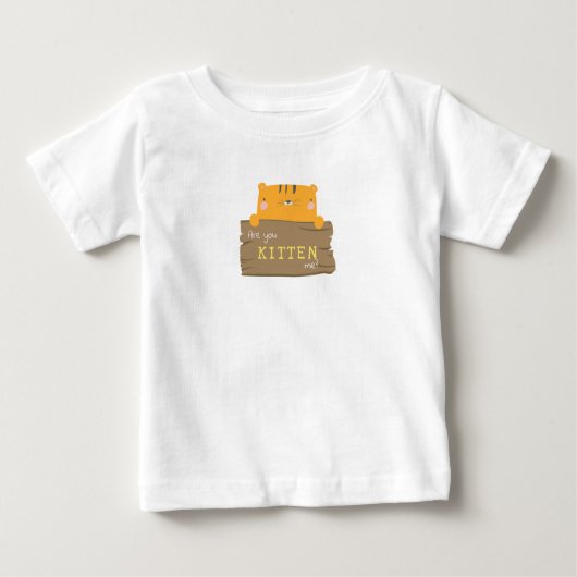 君の子猫は僕のベビーTシャツか ベビーTシャツ (正面)