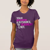 君の宗教は選択の余地がある Tシャツ (正面)