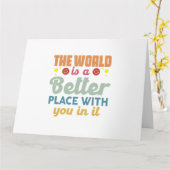 君の居る処は世間の方が好い カード (黄色い花)