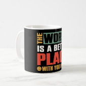 君の居る処は世間の方が好い コーヒーマグカップ (正面左)