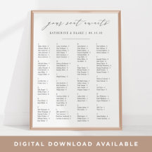 君の席が待っている |アルファベット順の座席表