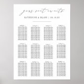 君の席が待っている |スクリプト結婚のシーティングチャート ポスター (正面)