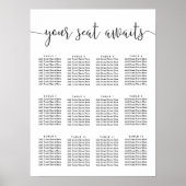 君の席が待っている |スクリプト結婚のシーティングチャート ポスター (正面)