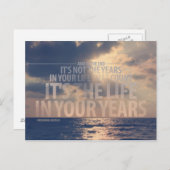 「君の年の人生だ」引用文 ポストカード (正面/裏面)
