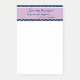 君の幸運福はパスポートだ ポストイット